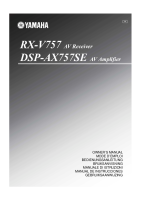 Yamaha DSPAX-757-SE - Owners Manual